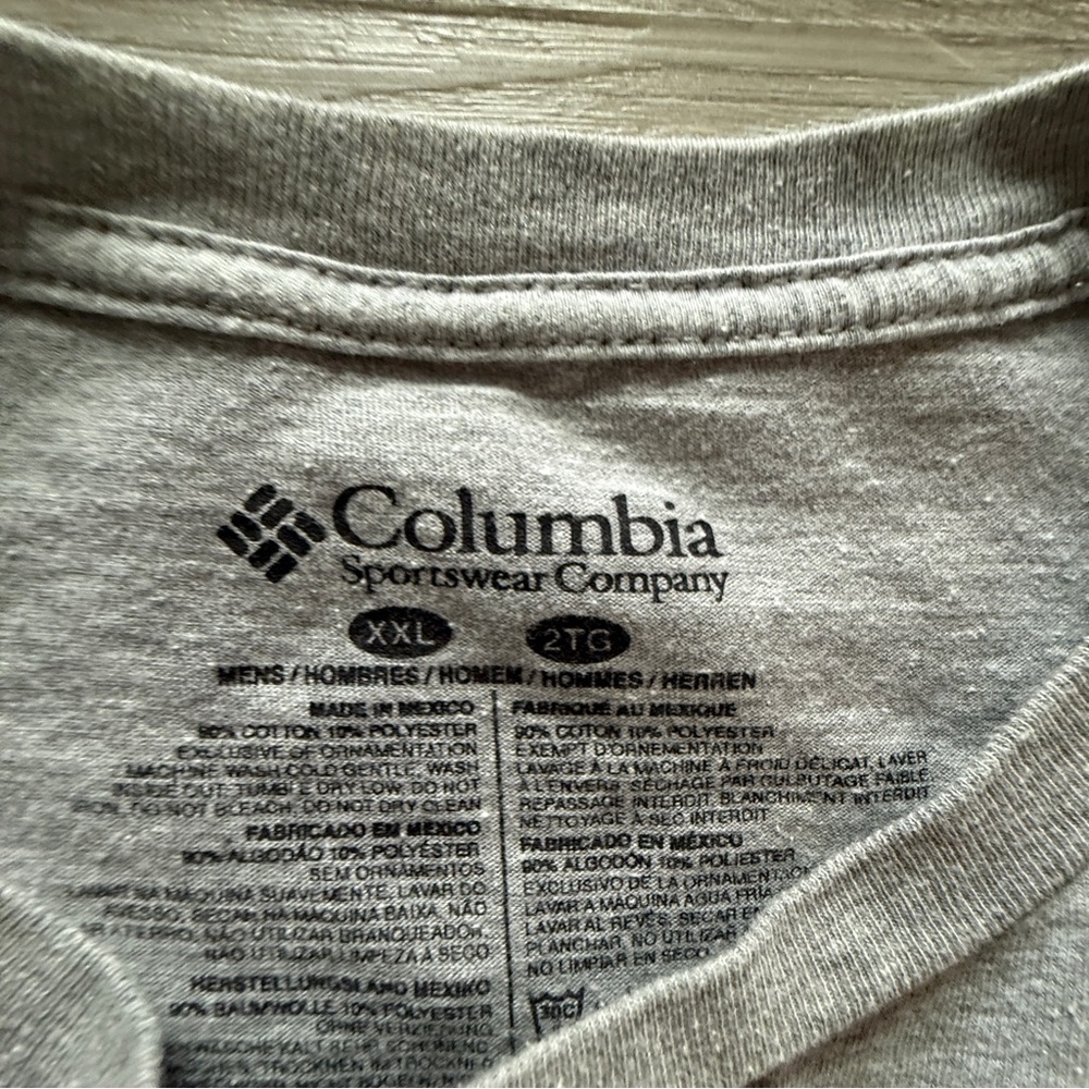 Men’s Columbia PFG Graphic T-Shirt | Short Sleeve | Size 2XL | Grey - Picture 3 of 5